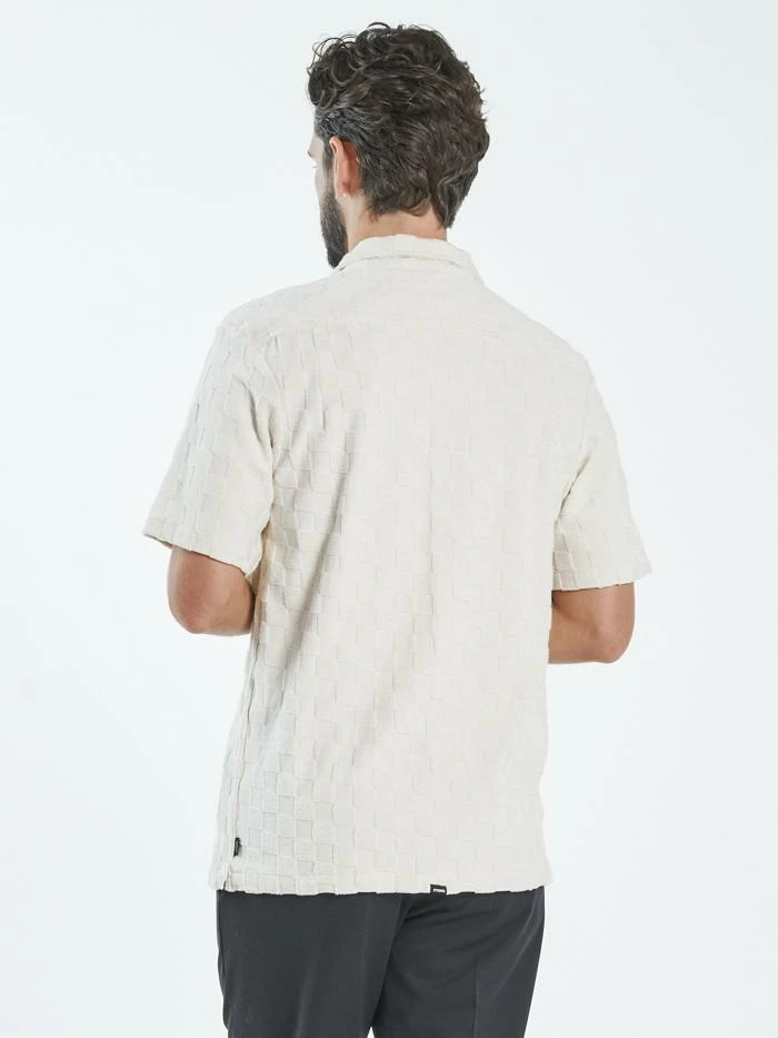 Thrills Co. Aalto Tonal Check Bowling Shirt - Unbleached 4 Thrills Co. Aalto Tonal Check Bowling Shirt - Unbleached
