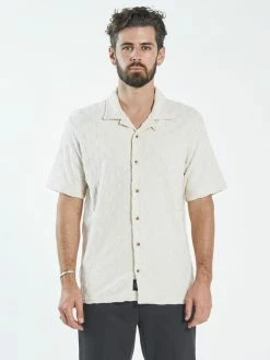 Thrills Co. Aalto Tonal Check Bowling Shirt - Unbleached