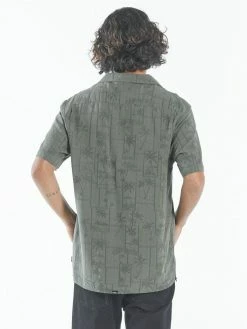 Thrills Co. Brigade Bowling Shirt - Army Green