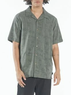 Thrills Co. Brigade Bowling Shirt - Army Green