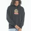Thrills Co. Sweaters & Fleece King Habits Slouch Pull On Hood - Black