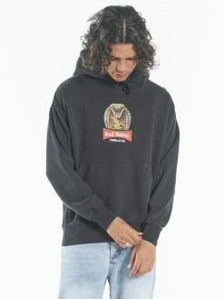 Thrills Co. Sweaters & Fleece King Habits Slouch Pull On Hood - Black
