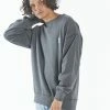 Thrills Co. Sweaters & Fleece Thrills Embro Unlimited Slouch Fit Crew - Merch Black
