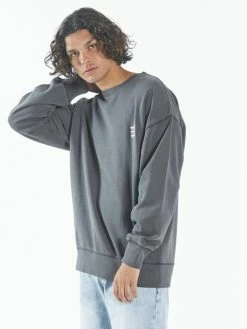 Thrills Co. Sweaters & Fleece Thrills Embro Unlimited Slouch Fit Crew - Merch Black