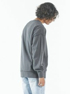 Thrills Co. Sweaters & Fleece Thrills Embro Unlimited Slouch Fit Crew - Merch Black