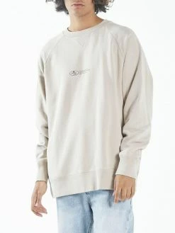 Thrills Co. Company Alignment Oversize Raglan Crew - Aged Tan Sweaters & Fleece