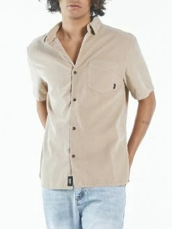 Thrills Co. Stranded Cord Short Sleeve Shirt - Aged Tan