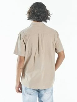Thrills Co. Stranded Cord Short Sleeve Shirt - Aged Tan
