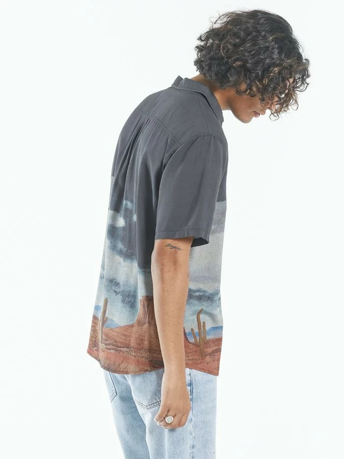 Thrills Co. Monumental Thrills Short Sleeve Shirt - Black 4 Thrills Co. Monumental Thrills Short Sleeve Shirt - Black