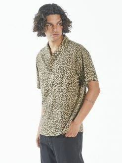 Thrills Co. Mild Animal Bowling Shirt - Tan Shirts