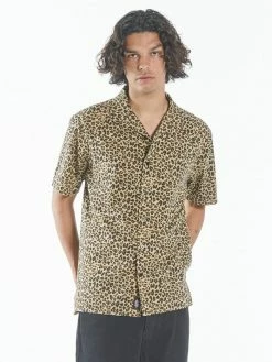 Thrills Co. Mild Animal Bowling Shirt - Tan Shirts
