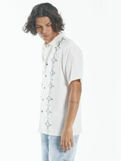 Thrills Co. Hippie Pit Short Sleeve Shirt - Heritage White Shirts