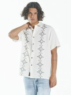 Thrills Co. Hippie Pit Short Sleeve Shirt - Heritage White Shirts