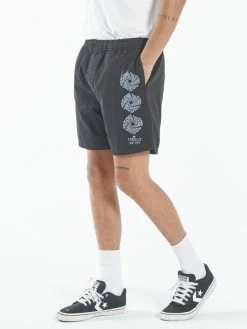 Thrills Co. Shorts Broken Distortion Volley - Black
