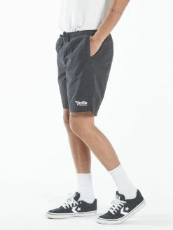 Thrills Co. Forget Me Not Volley - Black Shorts