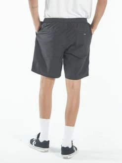 Thrills Co. Forget Me Not Volley - Black Shorts