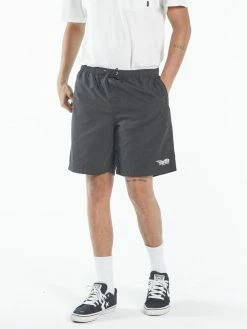 Thrills Co. Forget Me Not Volley - Black Shorts