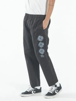 Thrills Co. Broken Distortion Chopped Elastic Surf Pant - Black Pants