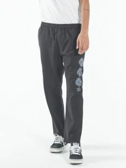 Thrills Co. Broken Distortion Chopped Elastic Surf Pant - Black Pants