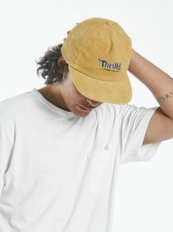 Thrills Co. Forget Me Not 5 Panel Cap - Mineral Yellow Accessories