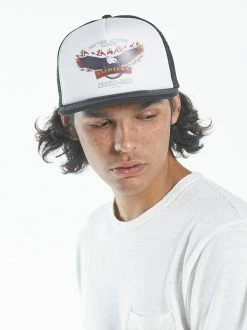 Thrills Co. Wings Of Fire Trucker Cap - White-Black