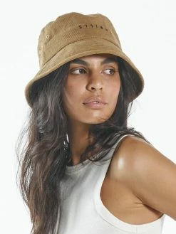 Thrills Co. Minimal Thrills Bucket Hat - Spice Brown