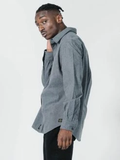 Thrills Co. Legion Oversize Long Sleeve Shirt - Grey Marle