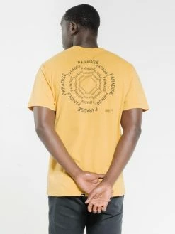 Thrills Co. Paradise Paradox Merch Fit Tee - Mineral Yellow Tees & Tank Tops
