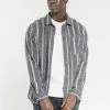 Thrills Co. Work Shop Long Sleeve Flannel Shirt - Dark Grey Shirts