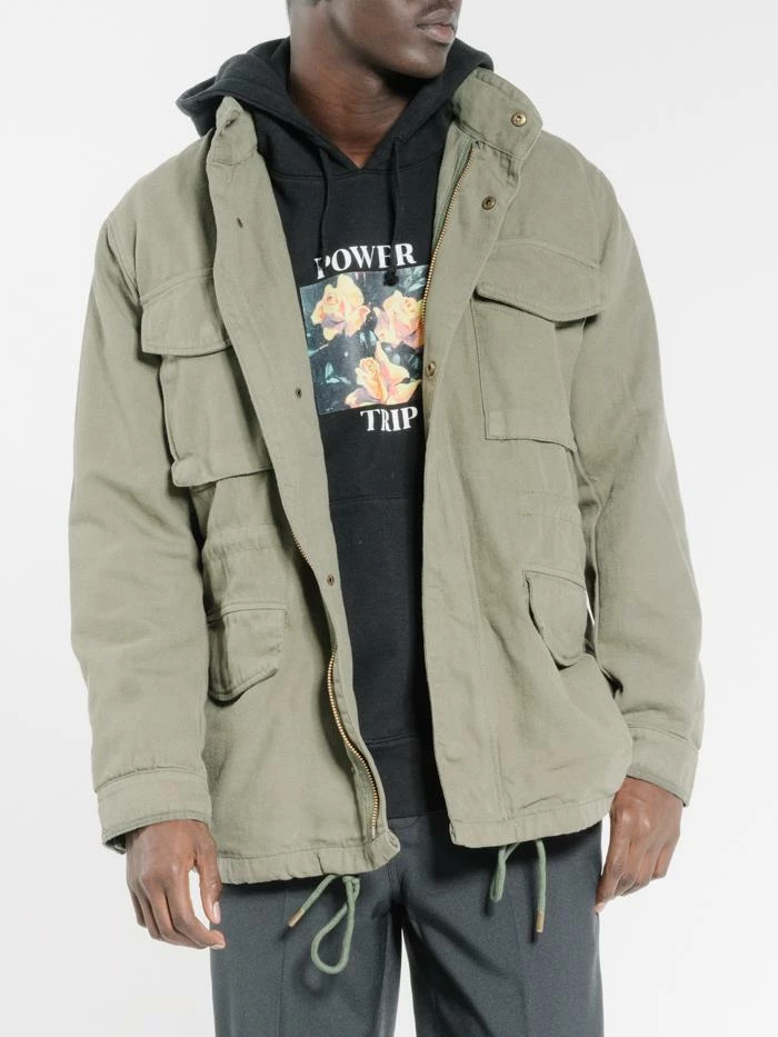 Thrills Co. Jackets Formation Jacket - Army Green 3 Thrills Co. Jackets Formation Jacket - Army Green
