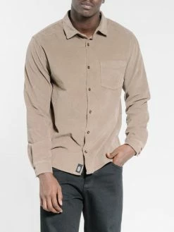 Thrills Co. Stranded Cord Long Sleeve Shirt - Desert