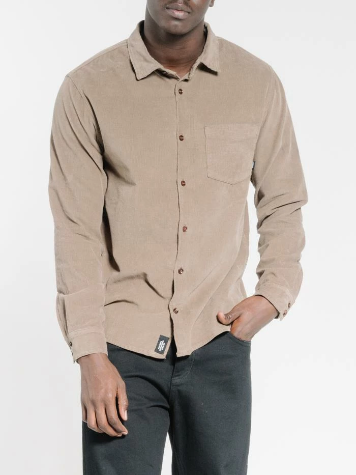 Thrills Co. Stranded Cord Long Sleeve Shirt - Desert 3 Thrills Co. Stranded Cord Long Sleeve Shirt - Desert