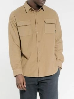 Thrills Co. Minimal Thrills Oversized Long Sleeve Shirt - Moss