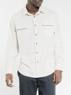 Thrills Co. Minimal Thrills Oversized Long Sleeve Shirt - Cement Shirts 7 Thrills Co. Minimal Thrills Oversized Long Sleeve Shirt - Cement Shirts