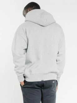 Thrills Co. Thrills Stencil Slouch Pull On Hood - Grey Marle