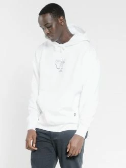 Thrills Co. Stinkin Rat Slouch Pull On Hood - White Sweaters & Fleece