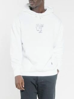 Thrills Co. Stinkin Rat Slouch Pull On Hood - White Sweaters & Fleece