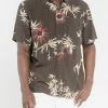 Thrills Co. Bamboo Rat Short Sleeve Shirt - Postal Brown Shirts
