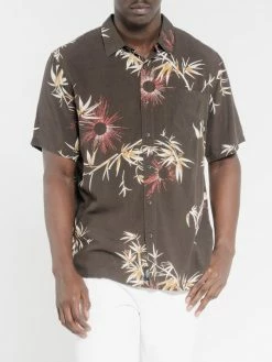 Thrills Co. Bamboo Rat Short Sleeve Shirt - Postal Brown Shirts
