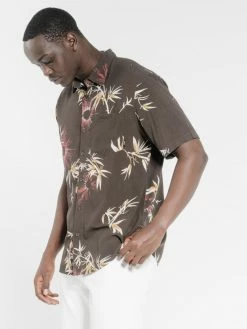 Thrills Co. Bamboo Rat Short Sleeve Shirt - Postal Brown Shirts 8 Thrills Co. Bamboo Rat Short Sleeve Shirt - Postal Brown Shirts
