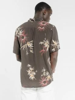Thrills Co. Bamboo Rat Short Sleeve Shirt - Postal Brown Shirts 9 Thrills Co. Bamboo Rat Short Sleeve Shirt - Postal Brown Shirts