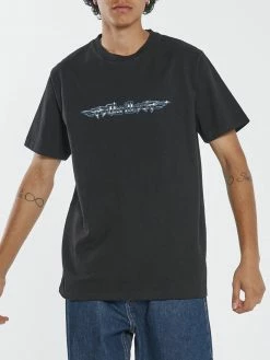 Thrills Co. New Arrivals Turbulent Merch Fit Tee - Black