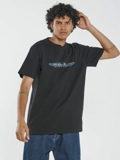 Thrills Co. New Arrivals Turbulent Merch Fit Tee - Black