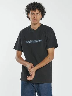 Thrills Co. New Arrivals Turbulent Merch Fit Tee - Black