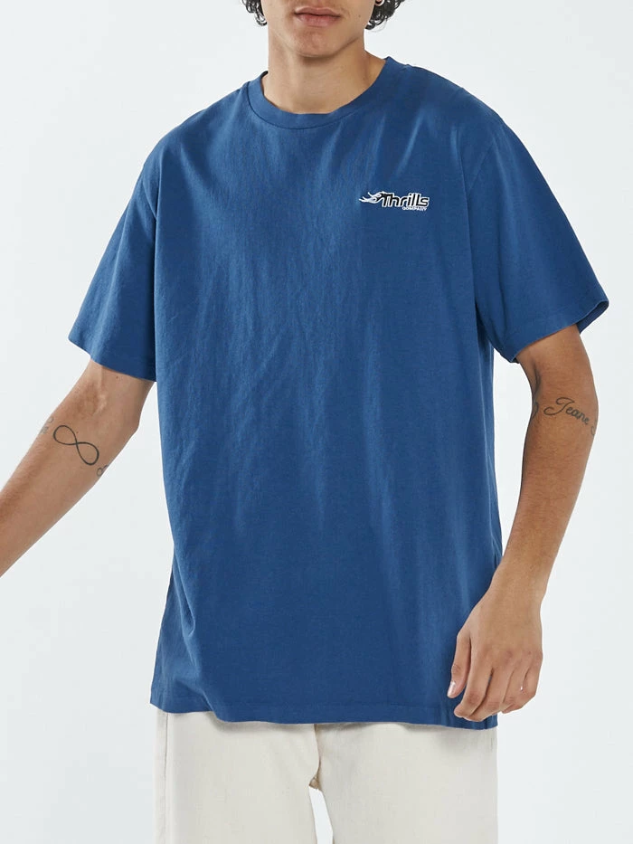 Thrills Co. Fireside Merch Fit Tee - Royal 6 Thrills Co. Fireside Merch Fit Tee - Royal
