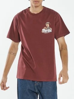 Thrills Co. Death Coil Merch Fit Tee - Blood Red New Arrivals