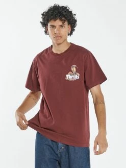 Thrills Co. Death Coil Merch Fit Tee - Blood Red New Arrivals