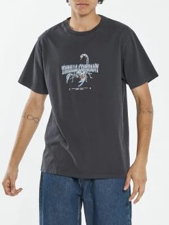 Thrills Co. New Arrivals Chrome Scorpion Merch Fit Tee - Washed Black