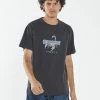 Thrills Co. New Arrivals Chrome Scorpion Merch Fit Tee - Washed Black