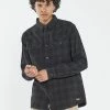 Thrills Co. New Arrivals Liste Long Sleeve Flannel - Black